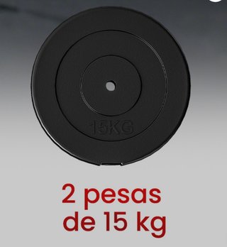 2 discos de pesa 15kg