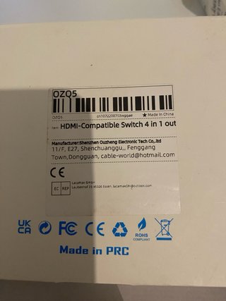 Conmutador HDMI 4x1 4K@60Hz