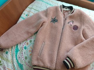 Chaqueta Rosa Teddy Forever 21
