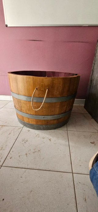 Macetero Barrica Madera