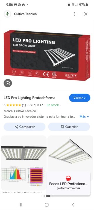 Foco LED Profesional Risen Green 1000W