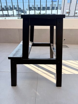 Taburete Escalera Ikea Madera Negro