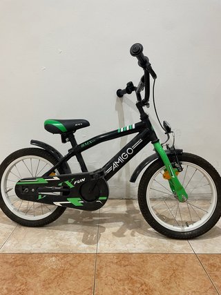 Bicicleta BMX AMIGO FUN Negra y Verde