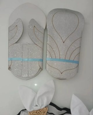 Cosplay dorado y blanco talla xl