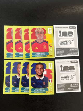 10 Figurine FIFA World Cup 2026  Yamal / Mbappé