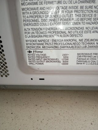 Microondas Home Carrefour HMG20-10 Grill
