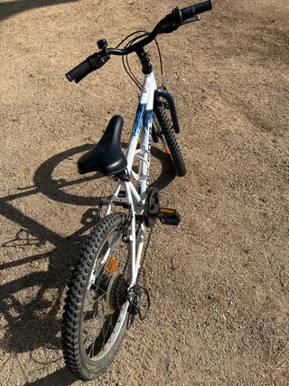 Bicicleta infantil Rockrider ST 120 Blanco Azul