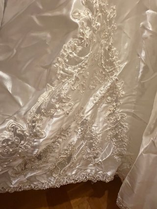 Vestido de Novia Blanco con Lazo