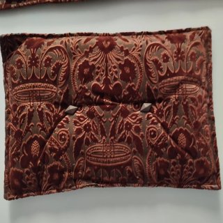 Set 3 Cuscini Velluto bordeaux