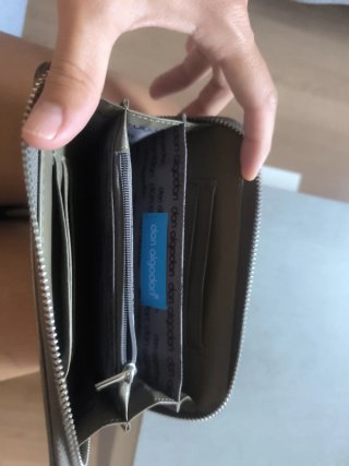 Cartera Don Algodón plateada con asa