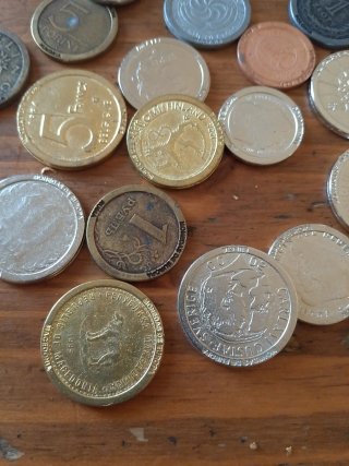 Réplicas de monedas de Europa