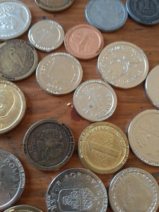 Réplicas de monedas de Europa