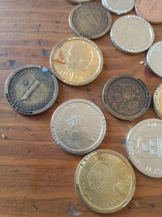 Réplicas de monedas de Europa
