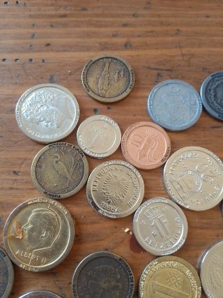 Réplicas de monedas de Europa