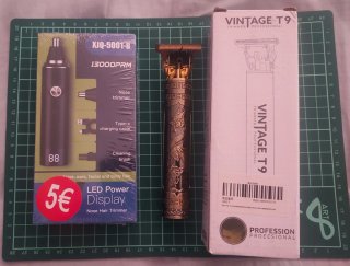 Lote 3 productos: Cortapelos T9, Recortador 15€