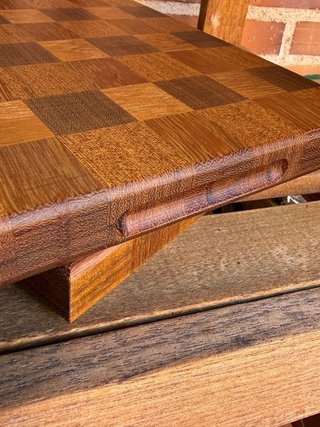 Tabla de cortar madera artesanal