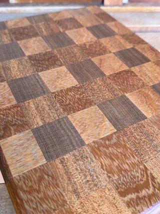 Tabla de cortar madera artesanal