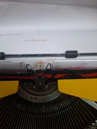 Máquina de escribir vintage negra