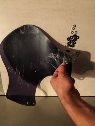 Cúpula para moto oscura