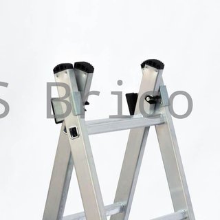 Escalera Aluminio 3x8 - 2,32+2,32+2,32 M - 54-60-54x25mm