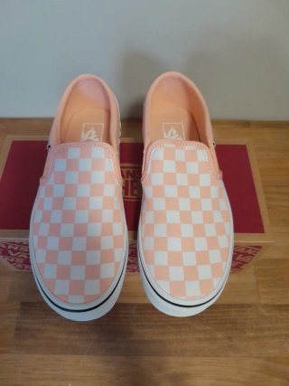 Vans Asher Checkerboard Tropical Peach Talla 36