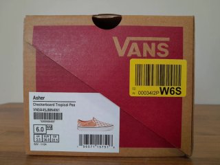 Vans Asher Checkerboard Tropical Peach Talla 36