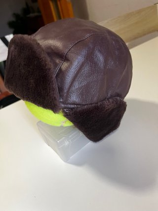 Gorro aviador vintage marrón