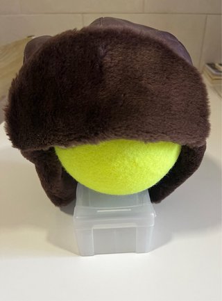 Gorro aviador vintage marrón