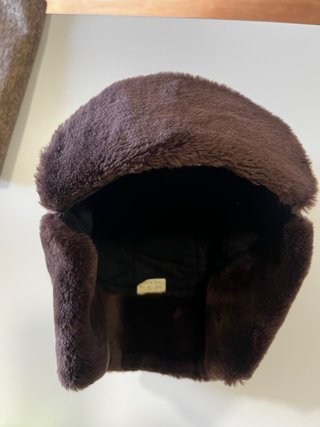 Gorro aviador vintage marrón