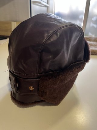 Gorro aviador vintage marrón