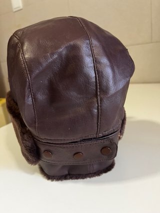 Gorro aviador vintage marrón