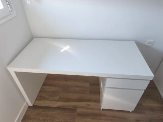Escritorio Malm Ikea Blanco 140x65
