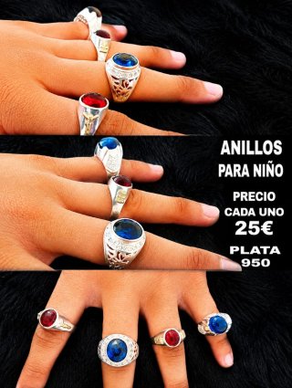 Joyeria varia anillos, aros, pendientes.