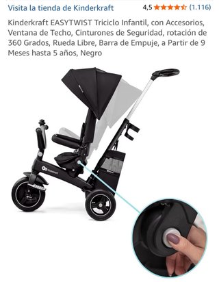 Triciclo Evolutivo Kinderkraft Negro