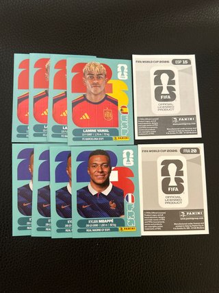 10 Figurine Fifa World Cup 2026 Yamal / Mbappé