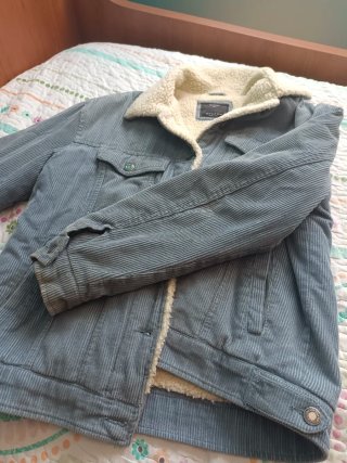 Chaqueta vaquera forrada azul