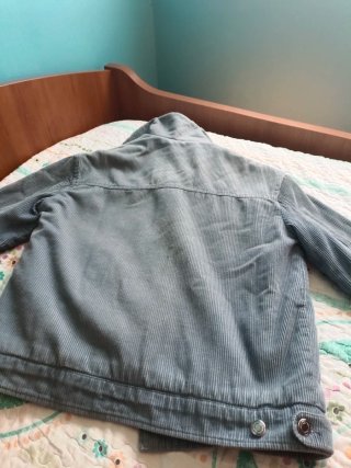 Chaqueta vaquera forrada azul