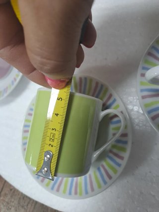 Juego 6 Tazas Pequeñas Café Porcelana