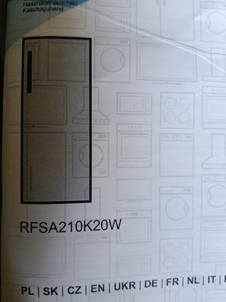 Congelador Beko RFSA210K20W