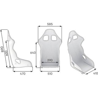 Asiento OMP TRS-E FIA Racing Azul