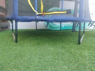 Cama elástica infantil con red de seguridad