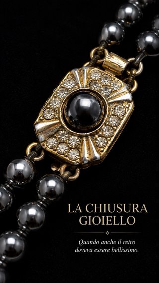 Collana doppio filo ematite vintage