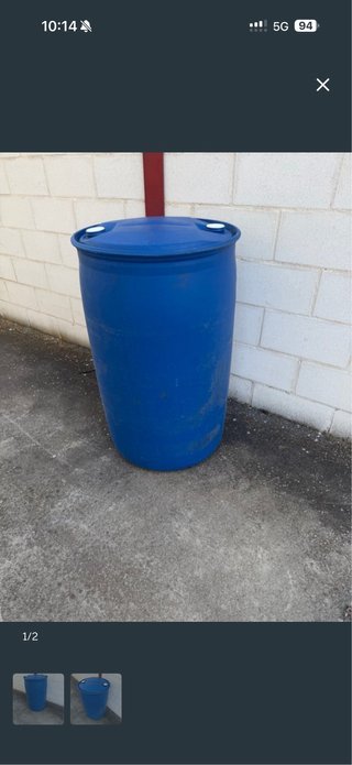 Bidón plástico azul