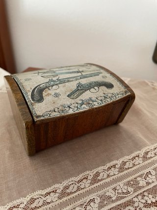 Caja antigua para afeitado