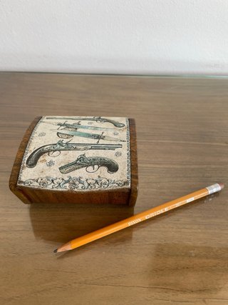 Caja antigua para afeitado