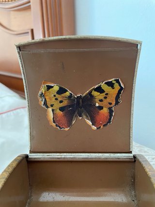 Caja antigua para afeitado