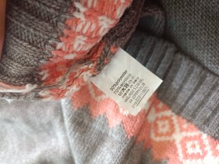 Jersey de cuello alto con estampado