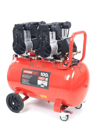 Compresor de Aire Silencioso con LCD 100L - 6 Hp - 09389 - Mader