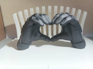 Figura de Guantes Moto con forma de  Corazón