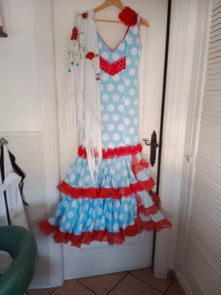 Vestido de flamenca con Lunares